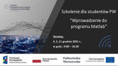 NERW 2 PW | Rekrutacja na szkolenie w zakresie oprogramowania MATLAB - II edycja NERW 2 PW | Rekrutacja na szkolenie w zakresie oprogramowania MATLAB - II edycja