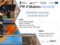 NERW 2 PW | Rekrutacja na warsztaty "Druk 3D - podstawy"