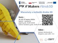 NERW 2 PW | Rekrutacja na warsztaty "Druk 3D - podstawy"