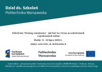 Rekrutacja na drugą edycję szkolenia – Trening uważności – jak być tu i teraz na spotkaniach i szkoleniach online