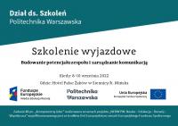 Rekrutacja na szkolenie – Budowanie potencjału zespołu i zarządzanie komunikacją