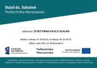 Rekrutacja na szkolenie – Efektywna praca zdalna Rekrutacja na szkolenie – Efektywna praca zdalna