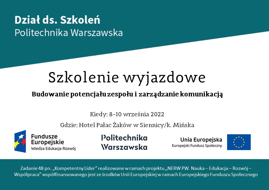 Plakat_szkolenie wyjazdowe