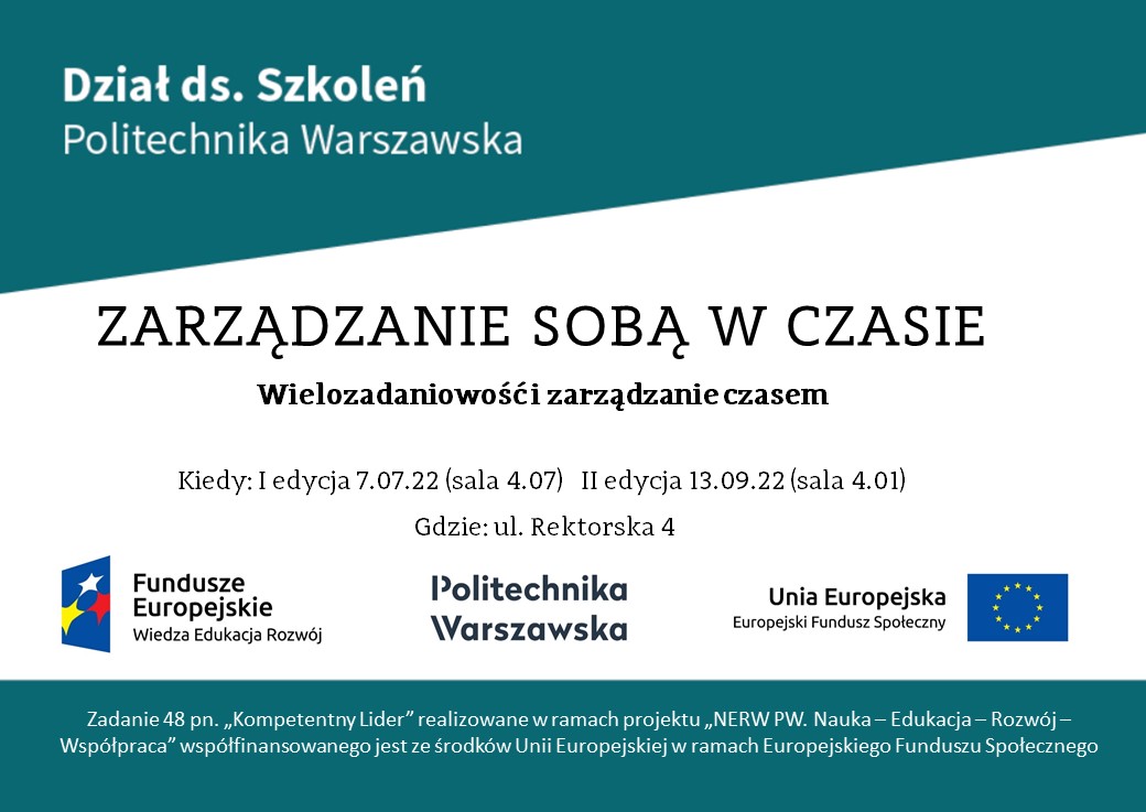 Plakat_Zarządzanie czasem