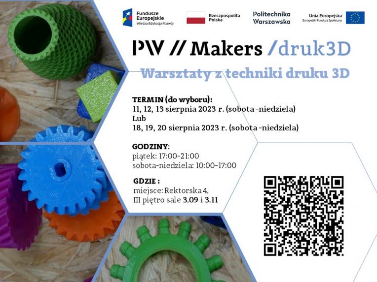 PW Makers Template Druk 3D sierpień 2023